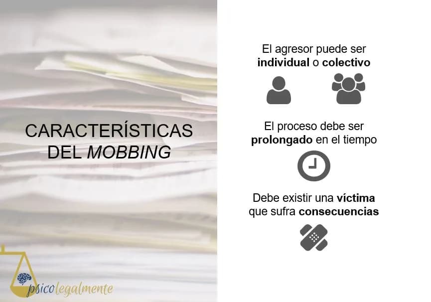Características del mobbing y acoso laboral en el trabajo